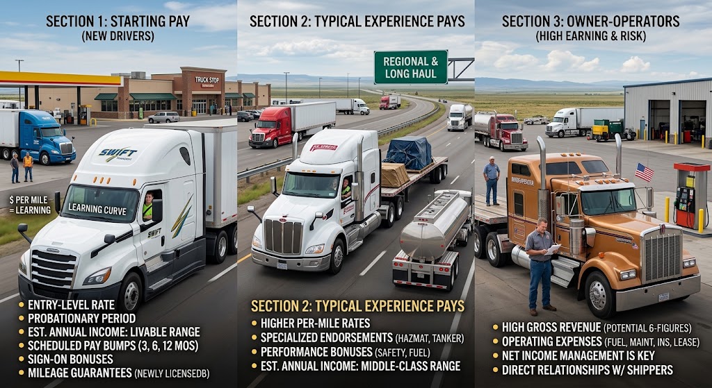 How Much Money Can You Earn Driving a Tractor Trailer?