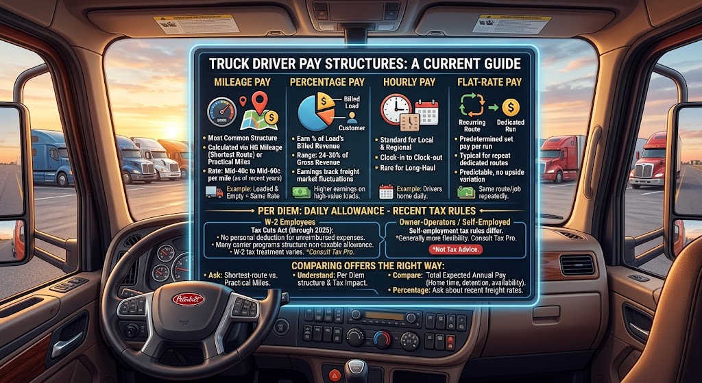 How Truck Drivers Get Paid: A Current Guide to Pay Structures