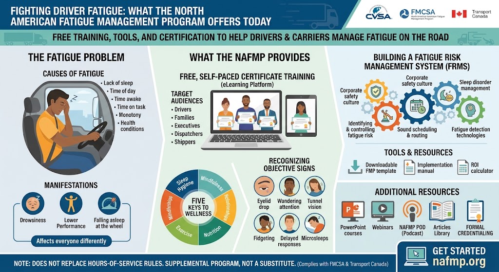North American Fatigue Management Program: A Free Resource for Truck and Bus Drivers